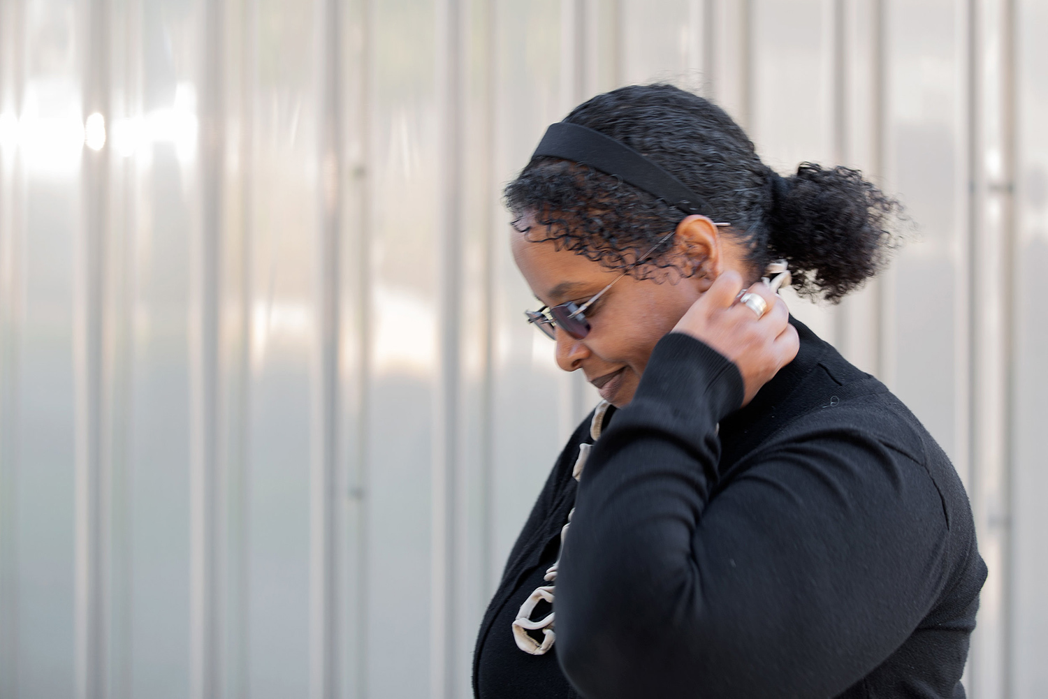 Asmeret Asefaw Berhe in a contemplative state.