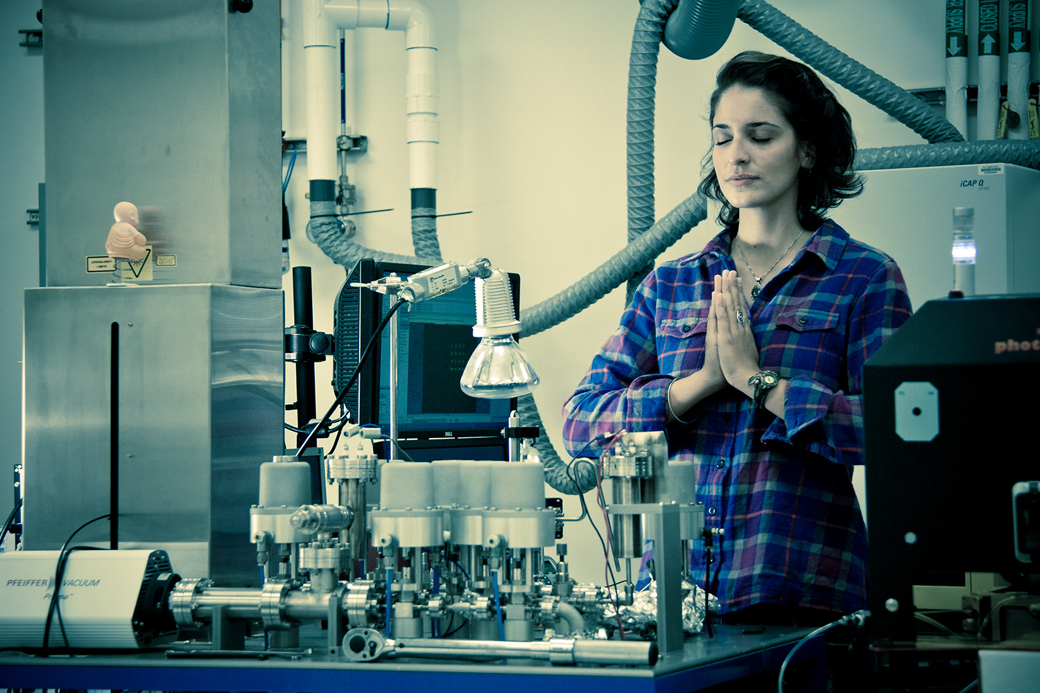 Alexandra Michelle Horne in standing prayer pose.